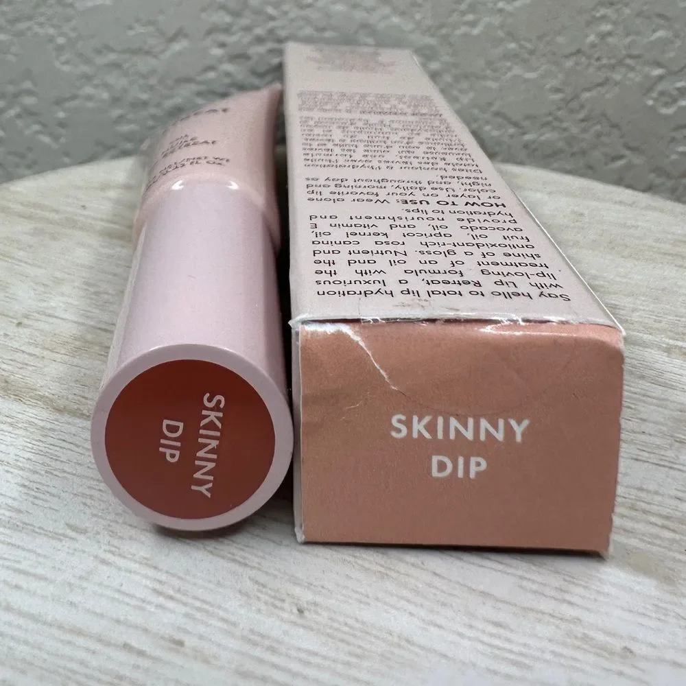 $8 🌙 Wander Beauty Lip Retreat‎ Lip Oil In Skinny Dip .33oz 🆕 FULL SZ